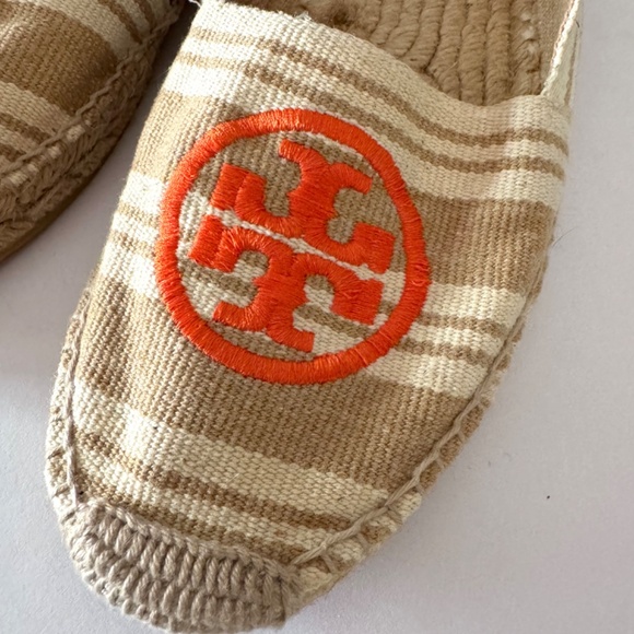 Tory Burch Tan and Orange Espadrilles NWOT - Picture 2 of 10